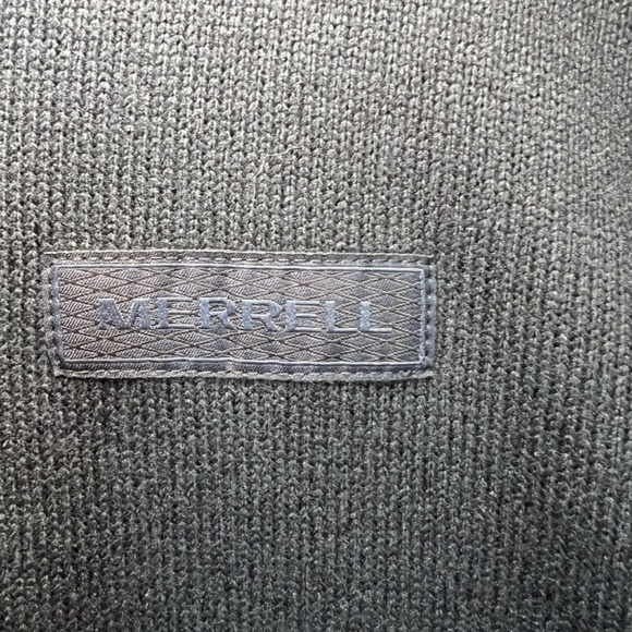 Merrell Sweater Weather Full Zip Jacket Black Pockets Fleece Cozy Mens Sz Medium - Picture 5 of 13